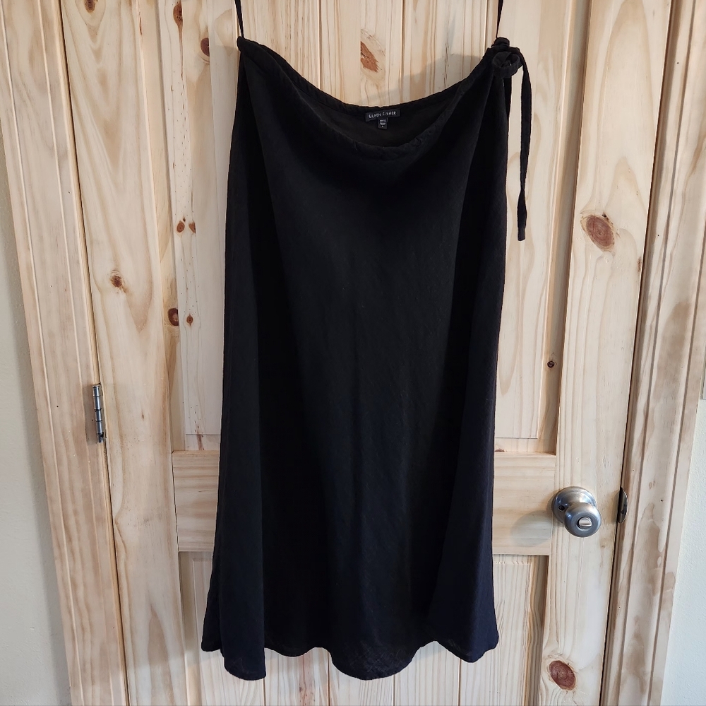 Eileen Fisher Black A-Line Skirt